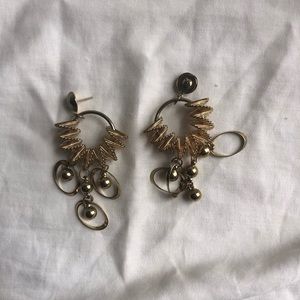 Gold earrings